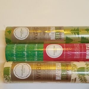 Martha Stewart 3 Rolls Christmas Wrapping Paper 2005 2004 See Video And Pictures